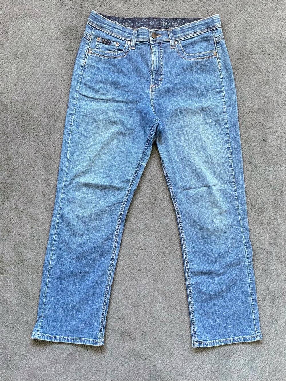 Lee Women’s Straight Leg Jeans in Light Blue Denim